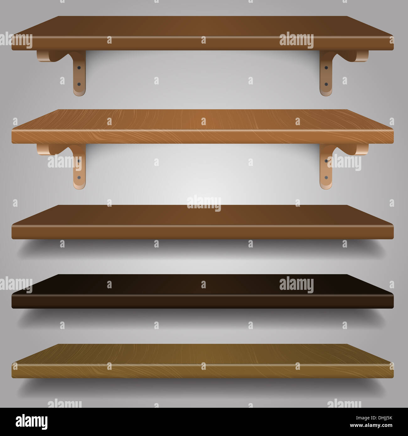 vector - Wood Shelves Stock Photo - Alamy