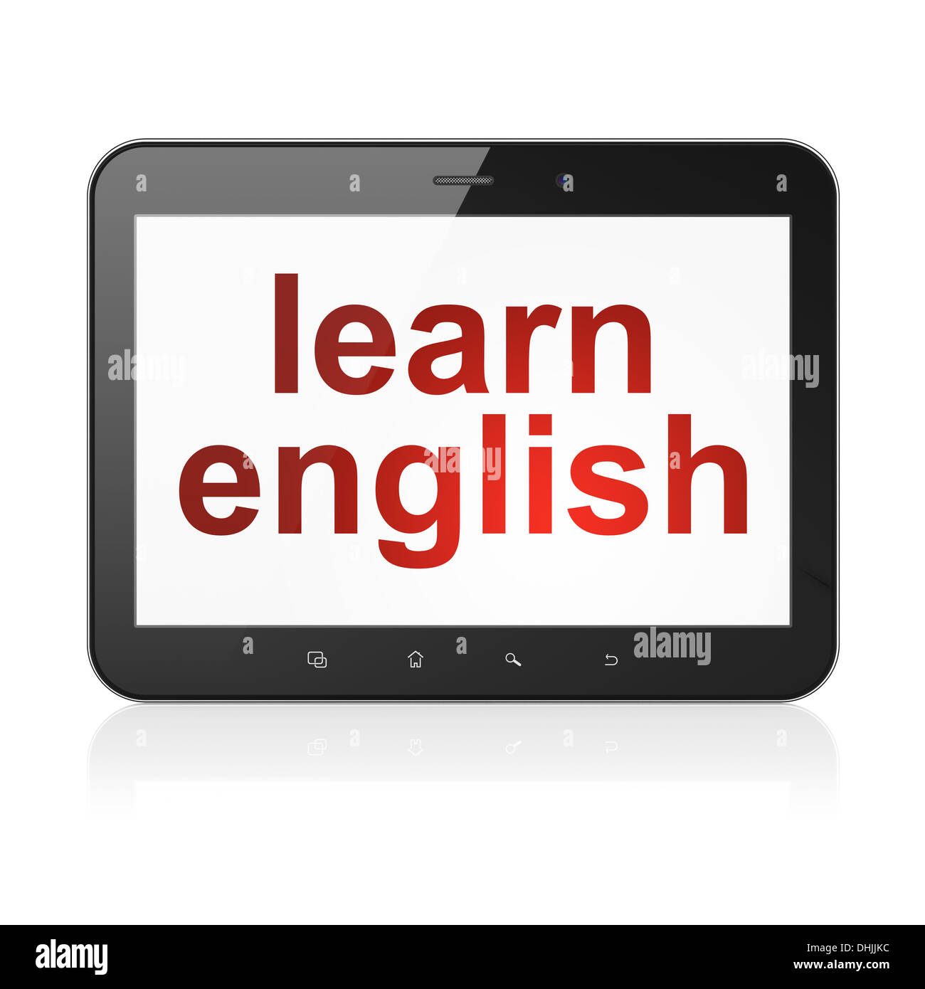 Education concept: Learn English on tablet pc computer Stock Photo - Alamy