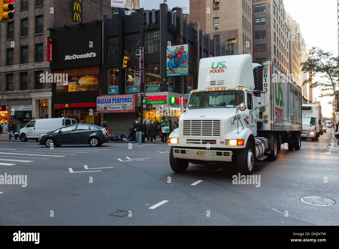 Large American truck, Manhattan, New York City, United States of