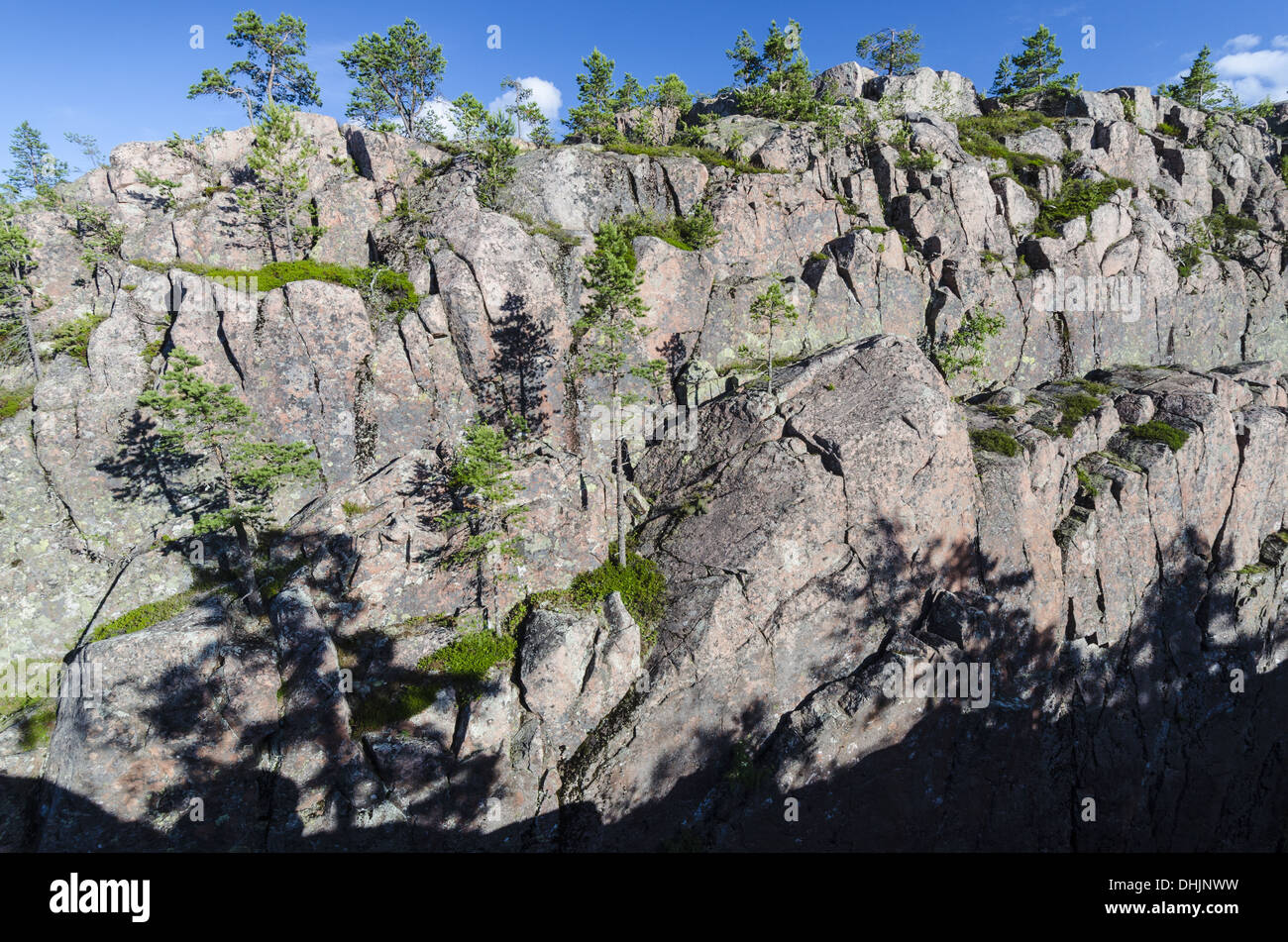 gorge in Skuleskogen NP, High coast, Sweden Stock Photo