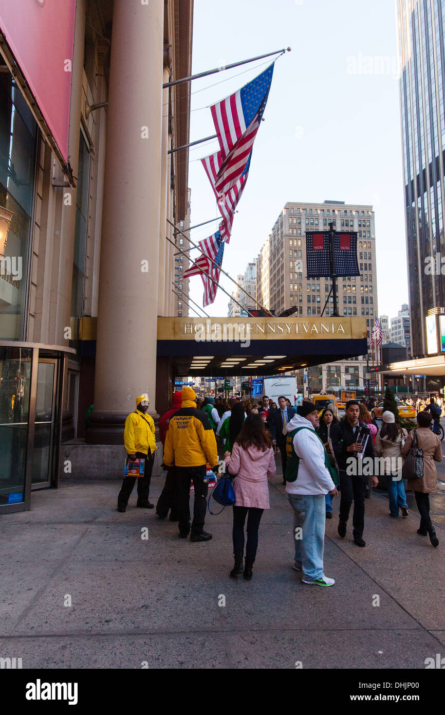 Hotel Pennsylvania, 401 Seventh Ave, New York City, United States of America. Stock Photo
