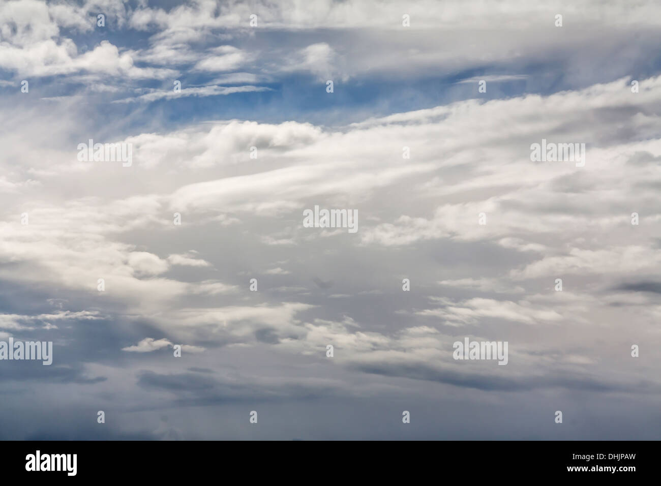 blue sky with white grey clouds Stock Photo - Alamy
