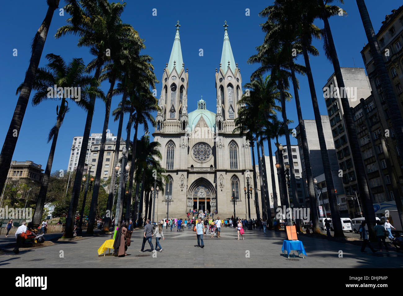 Brazil, Sao Paulo, Se, Catedral da Se, square Praca da Se Stock Photo -  Alamy