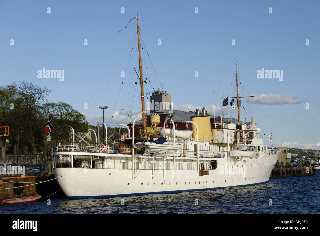 Royal Yacht Norge in Oslo Stock Photo