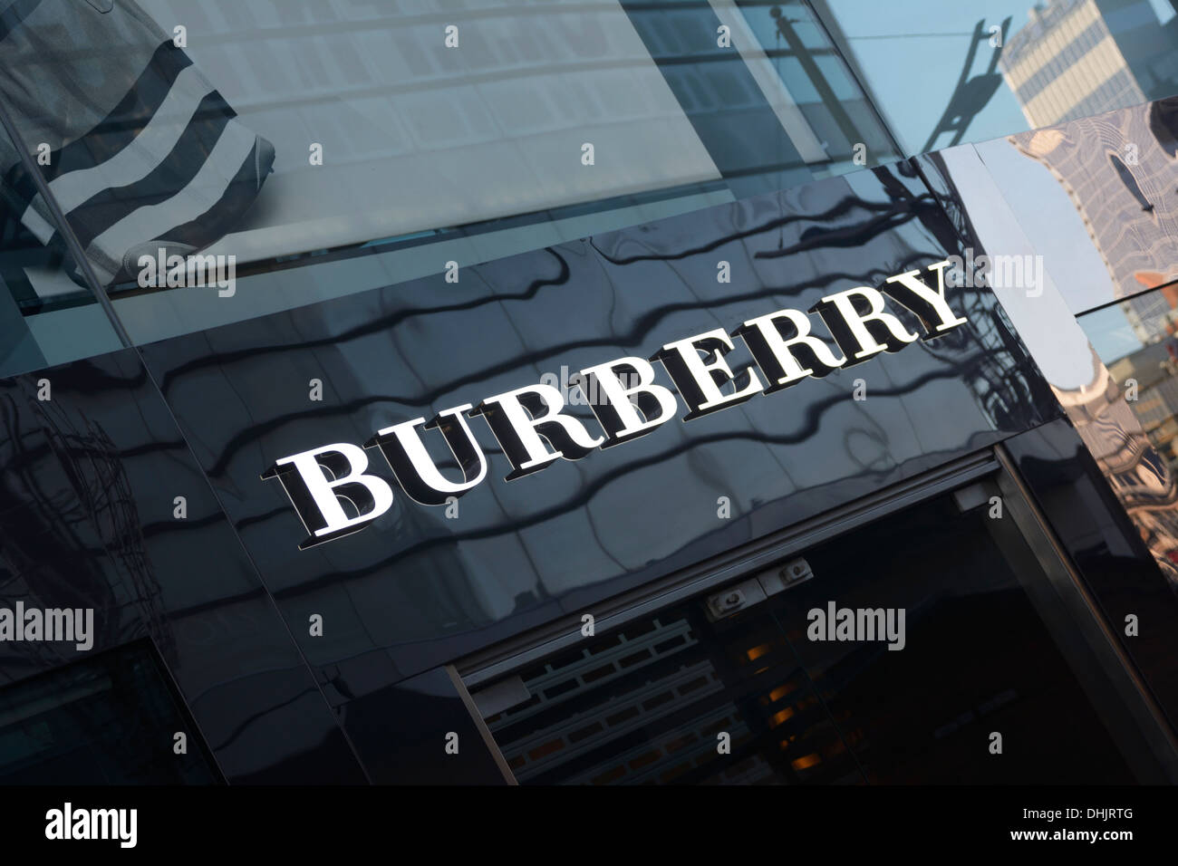 Burberry shop in New Cathedral Street, Manchester Stock Photo - Alamy