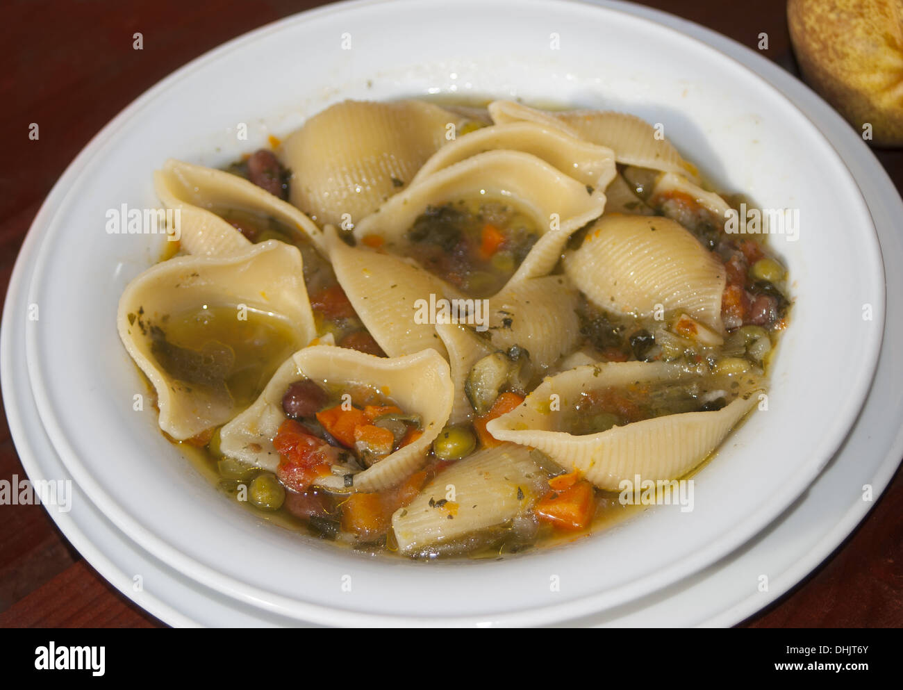 vegetable soup with pasta Stock Photo - Alamy