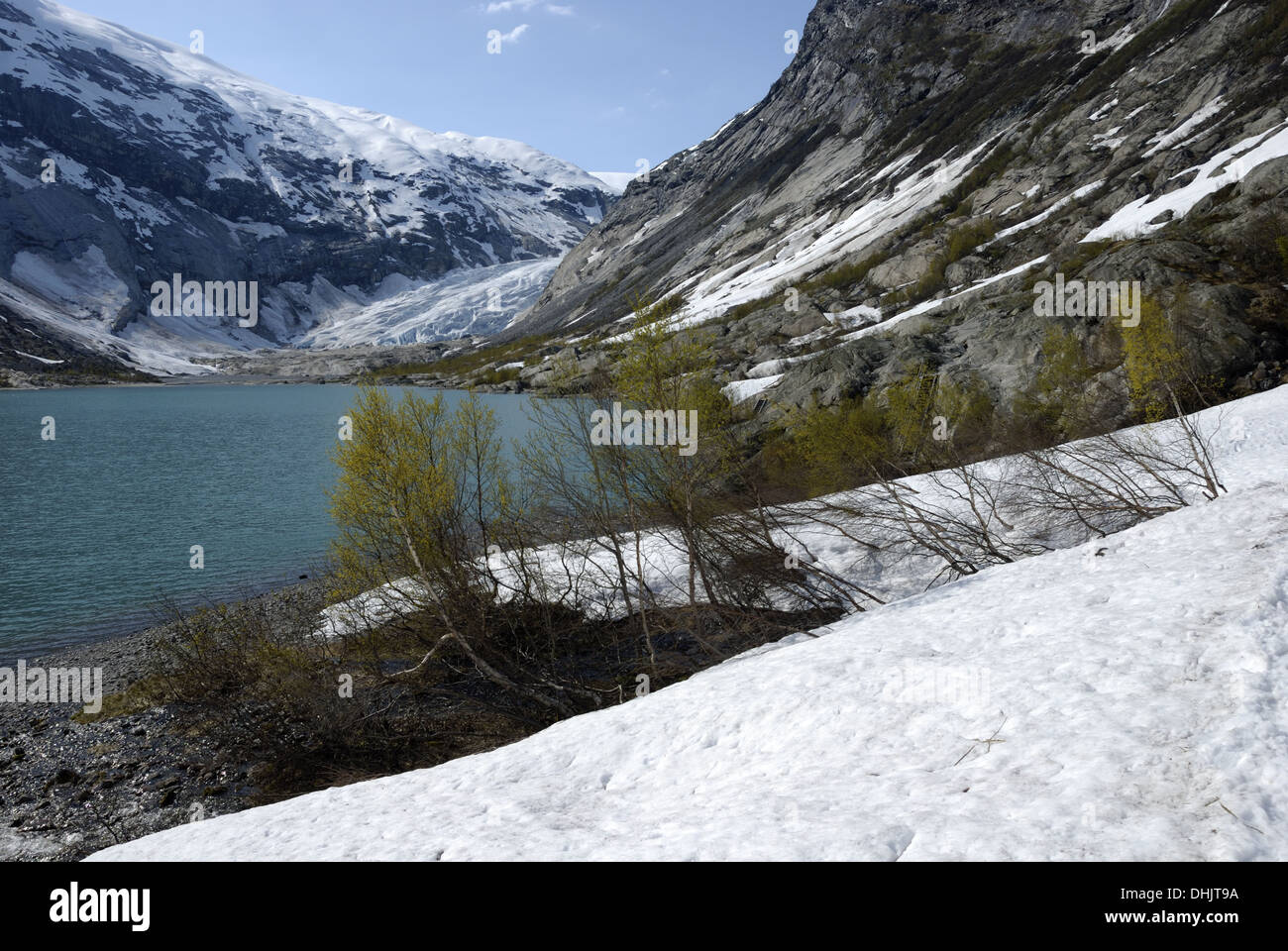 Nigardsbrevatnet at the Nigardsbreen Glacier Stock Photo