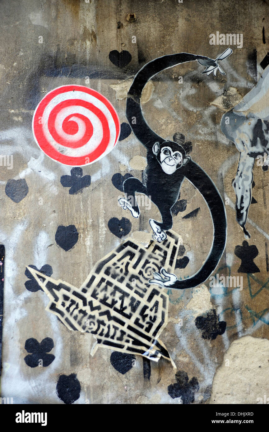 Germany, Berlin, Graffiti at wall Stock Photo - Alamy