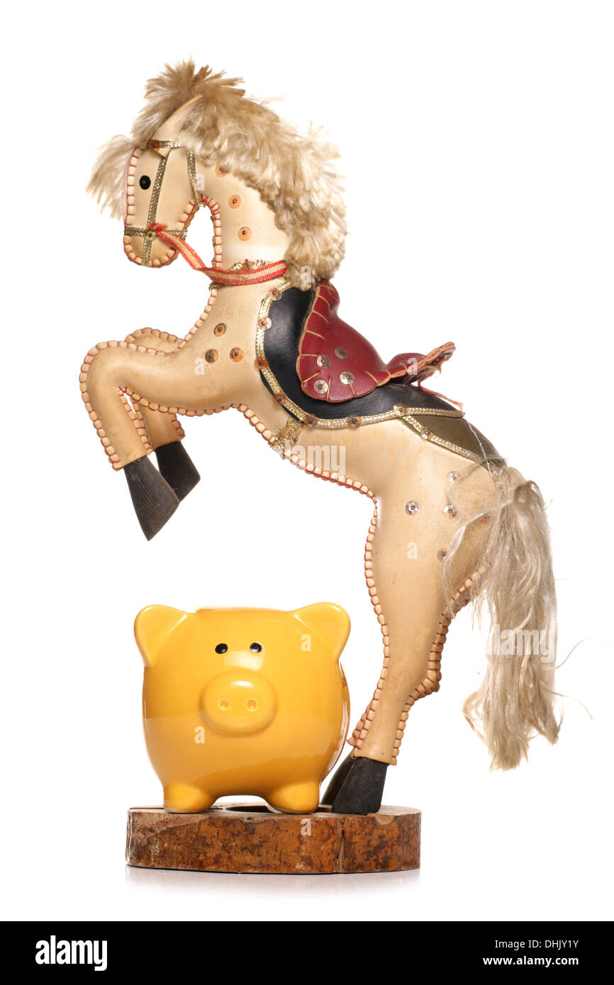 Money issues studio cut out Stock Photo