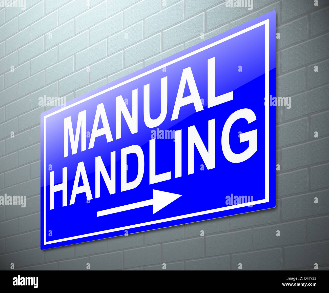 Manual handling concept. Stock Photo