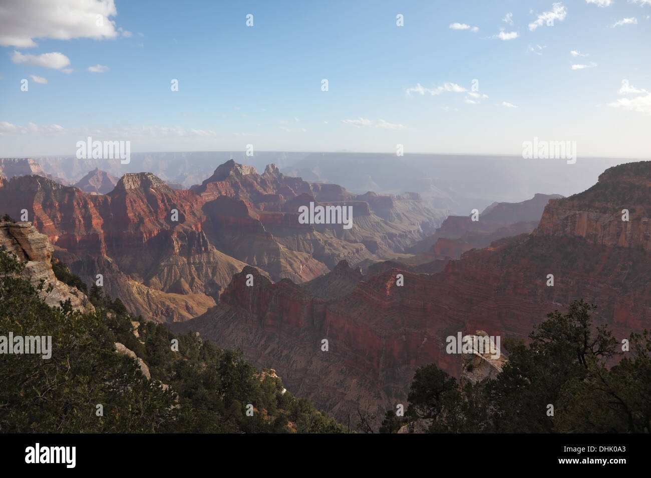 The vast landscape of the Grand Canyon Stock Photo