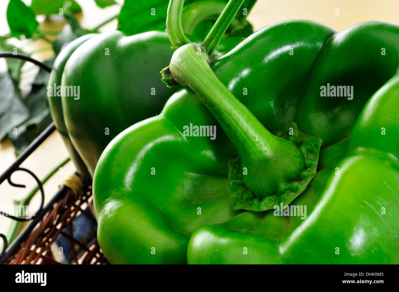 Green bell peppers hi-res stock photography and images - Alamy