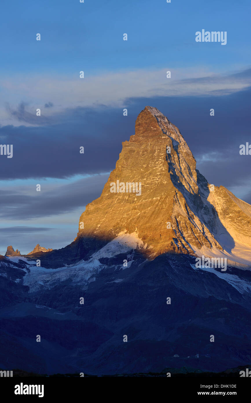 Matterhorn, Pennine Alps, Valais, Switzerland Stock Photo