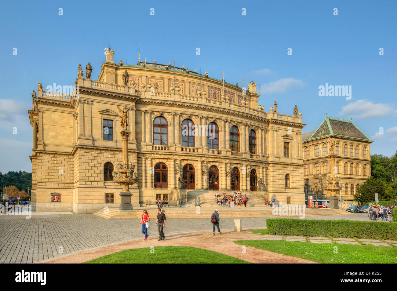 Concert hall Rudolphinum, 19 century, Prague, Middle Bohemia, Czech Republik Stock Photo