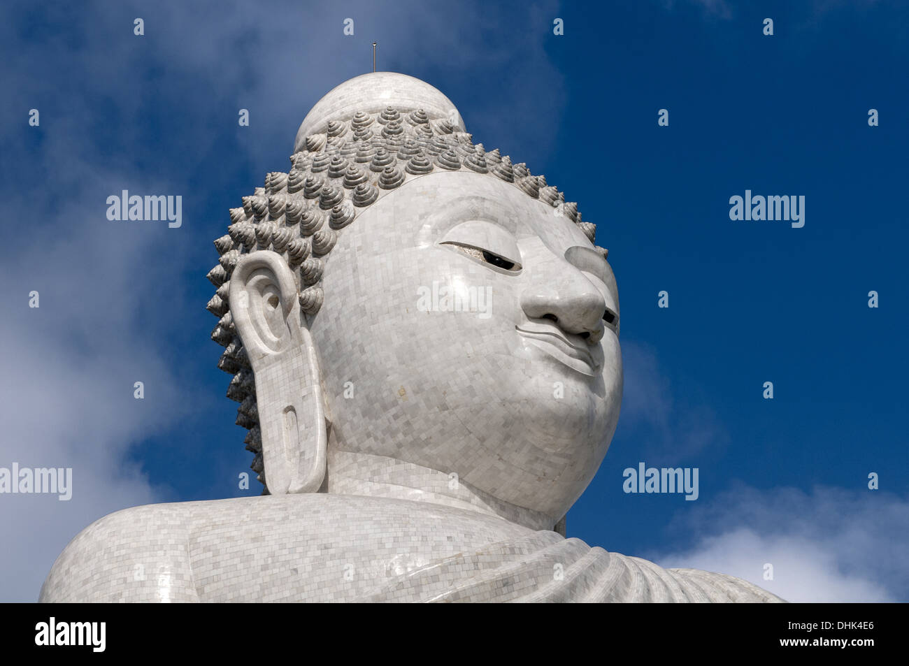 Portrait of the Big Buddha, Phuket, Thailand Stock Photo