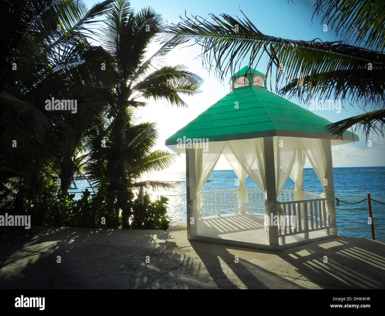 Wedding Gazebo in Mexico, Riviera Maya Stock Photo - Alamy