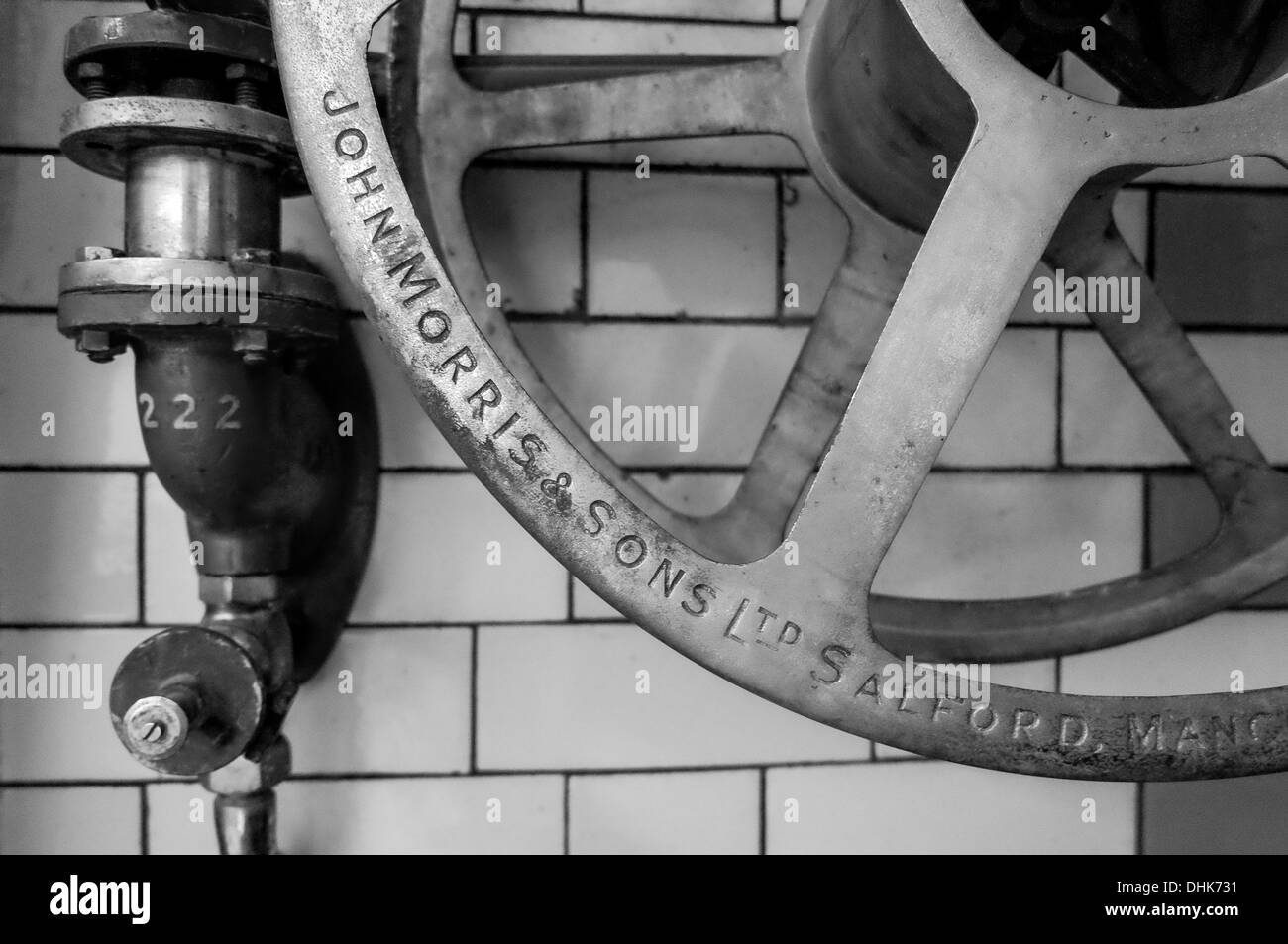 John Morrisson & Sons old fire hose Stock Photo Alamy