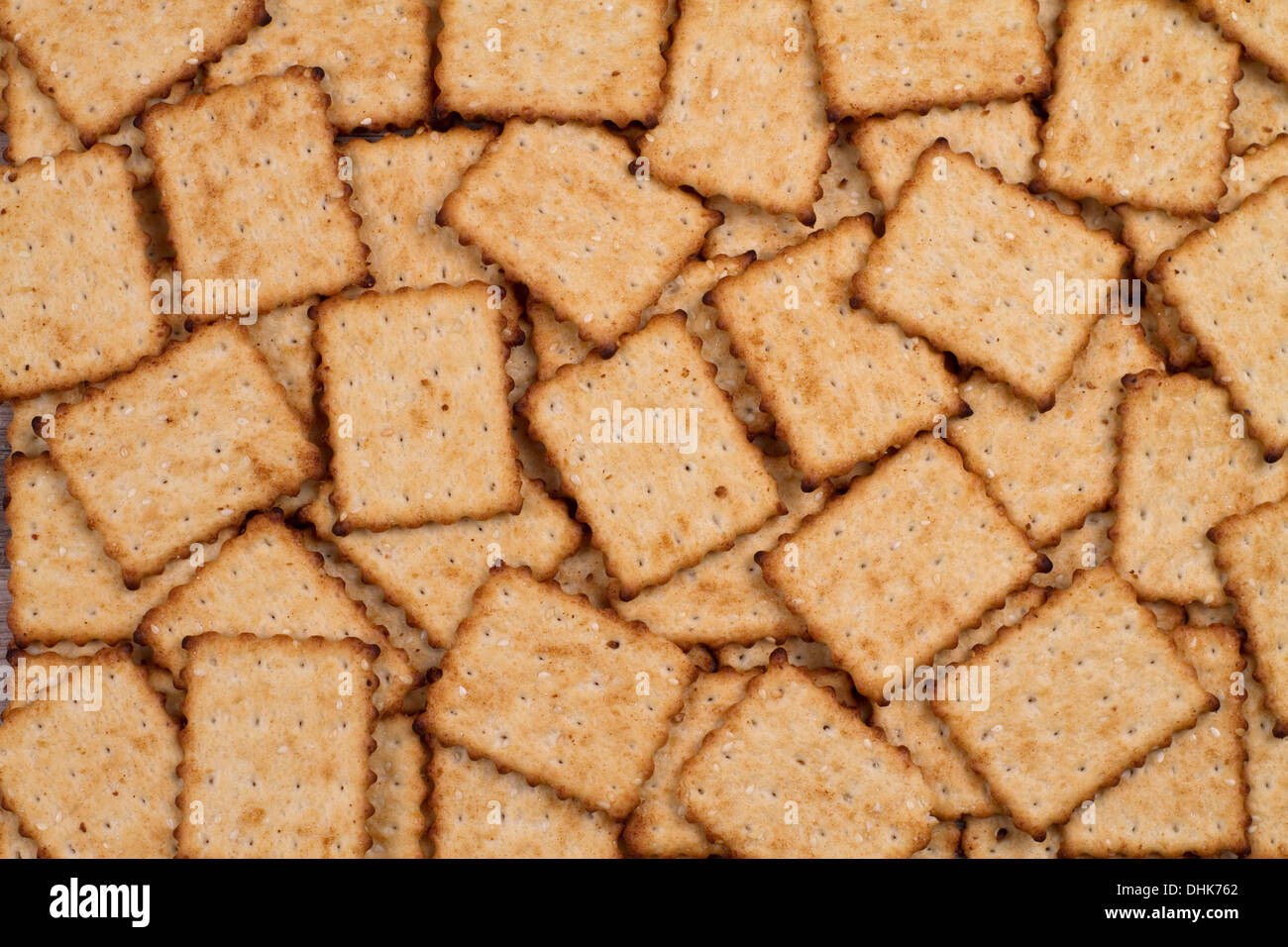 salted cracker on the table as background Stock Photo Alamy