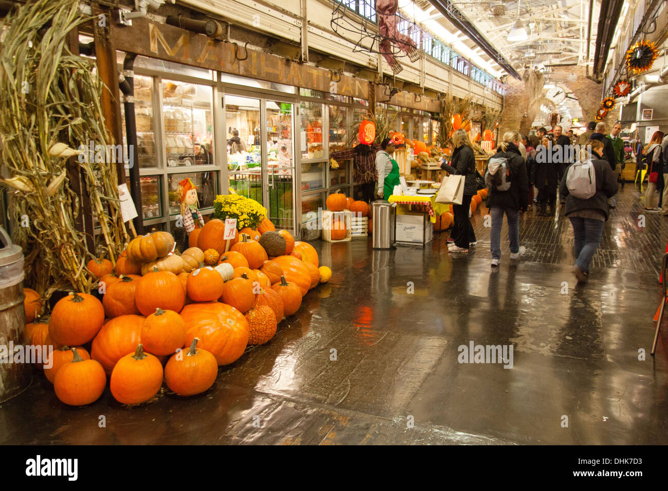 Halloween Display at the Chelsea Market, Chelsea, New York city, United  States of America Stock Photo - Alamy