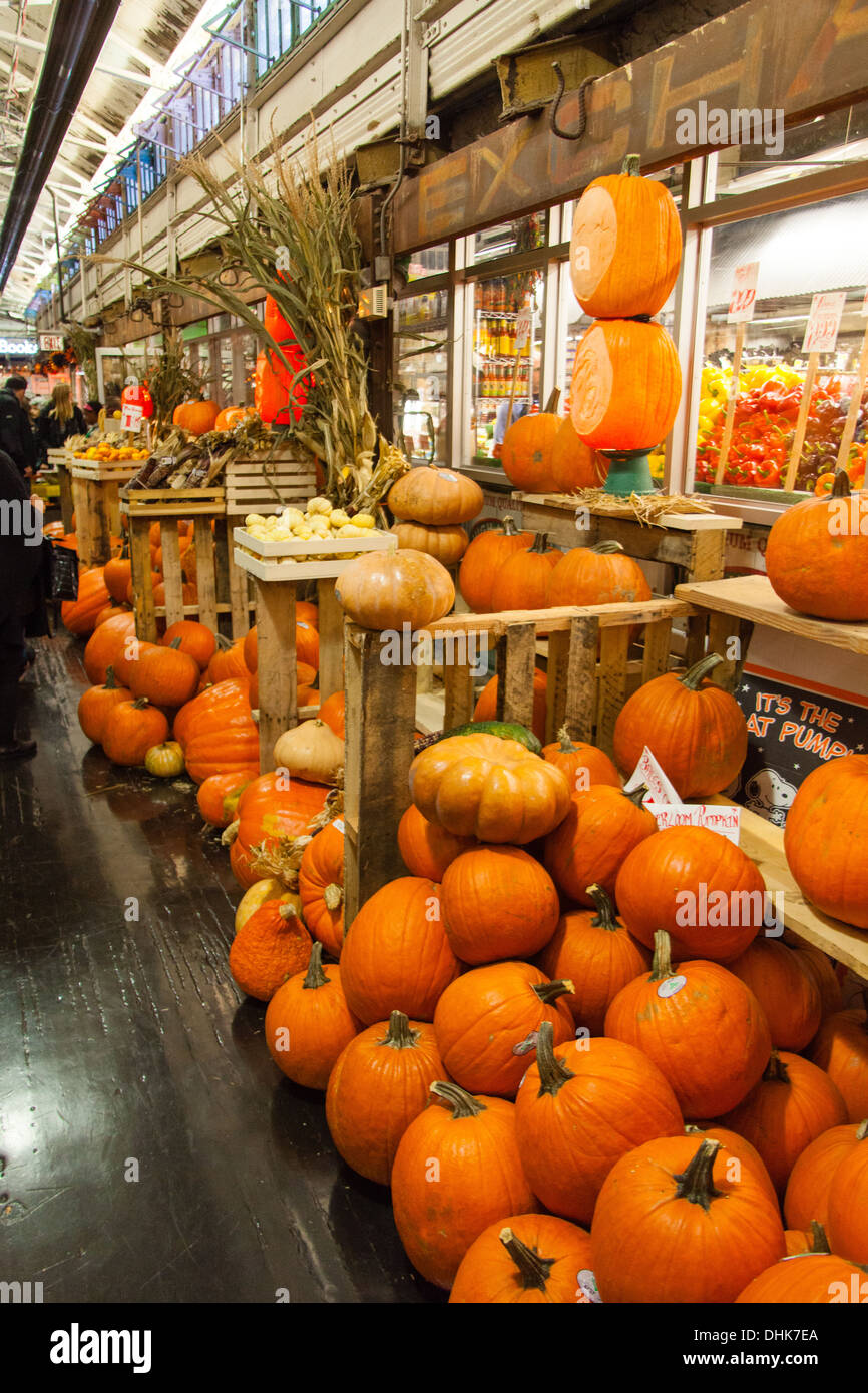 Halloween Display at the Chelsea Market, Chelsea, New York city, United States of America Stock