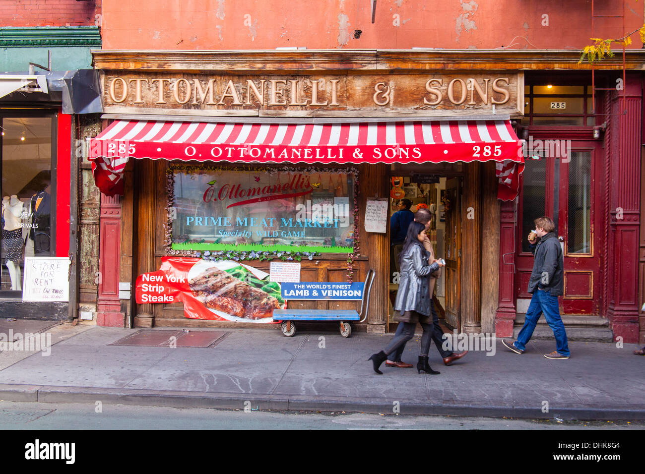 Ottomanelli & Sons butchers, Bleecker Street ,Greenwich Village, New