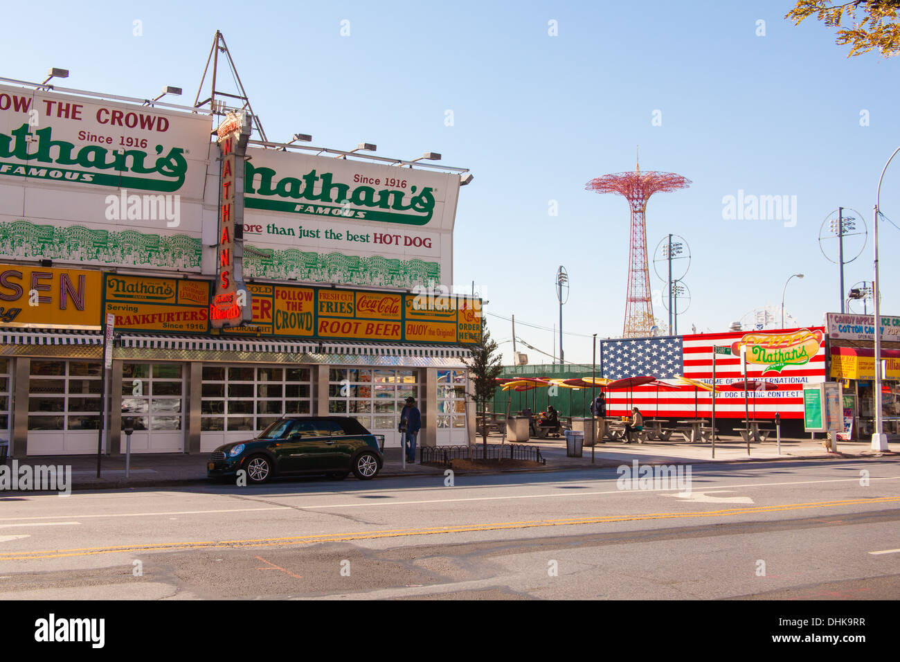 Nathans original hot dog restaurant Coney Island, Brooklyn, New York