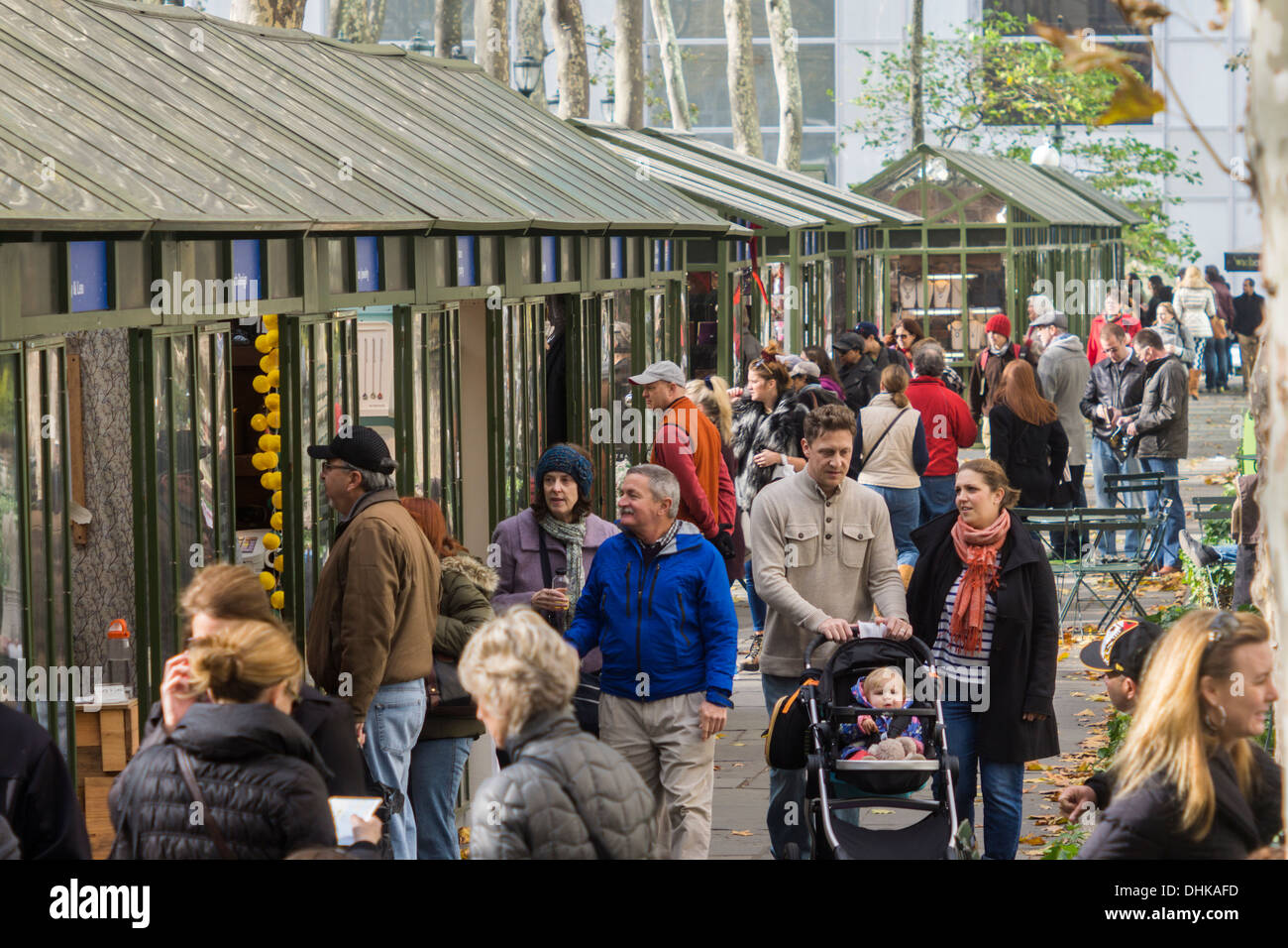 Shoppers Browse The 12th Annual Bryant Park Holiday Market In New York ...