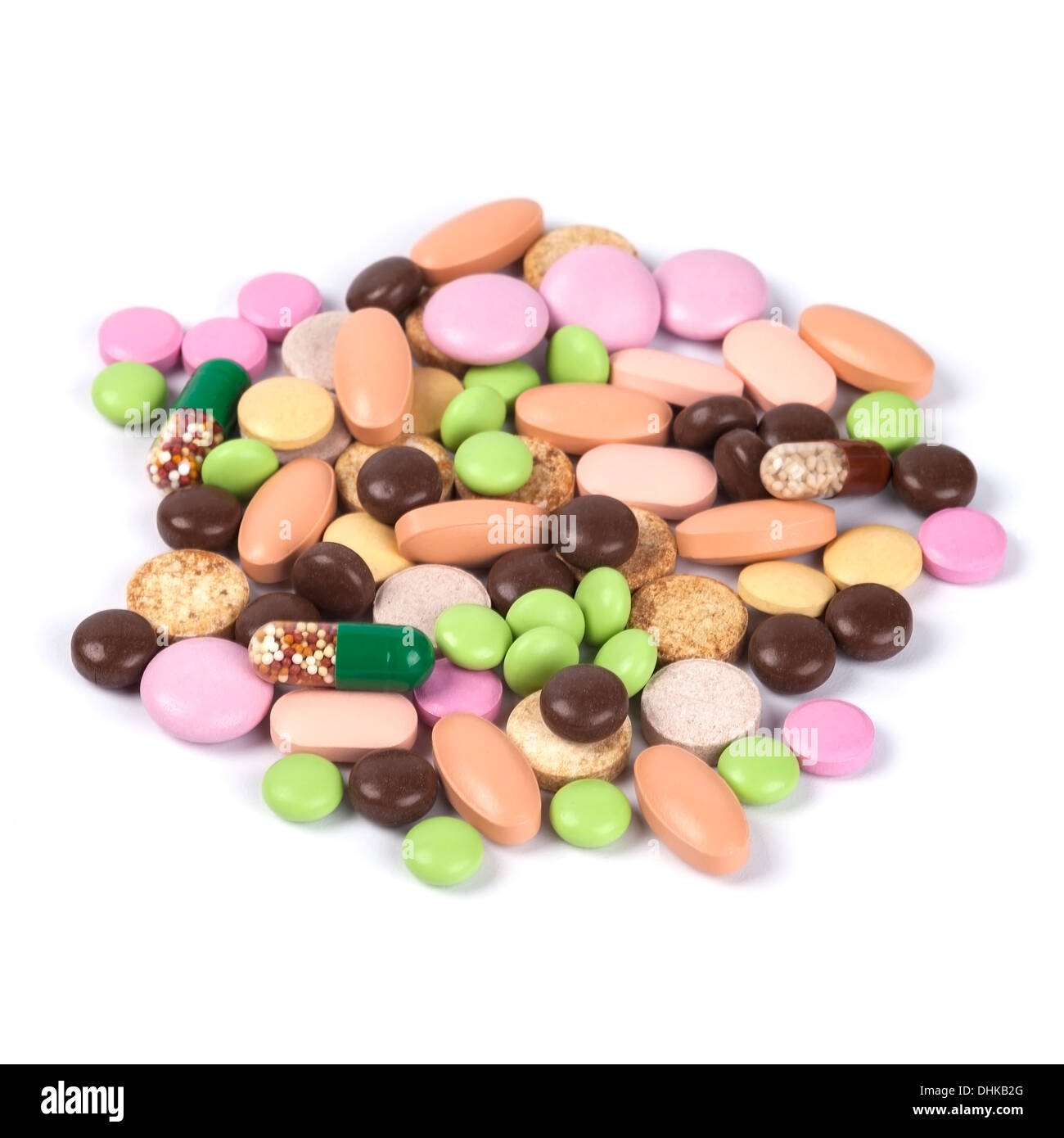 lot of pills Stock Photo