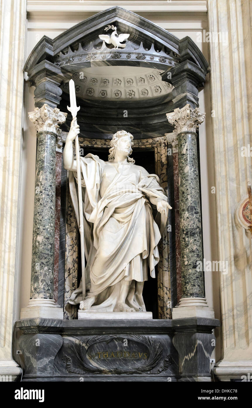 Statue of St. Thaddeus in St John Lateran's Basilica Rome, Italy