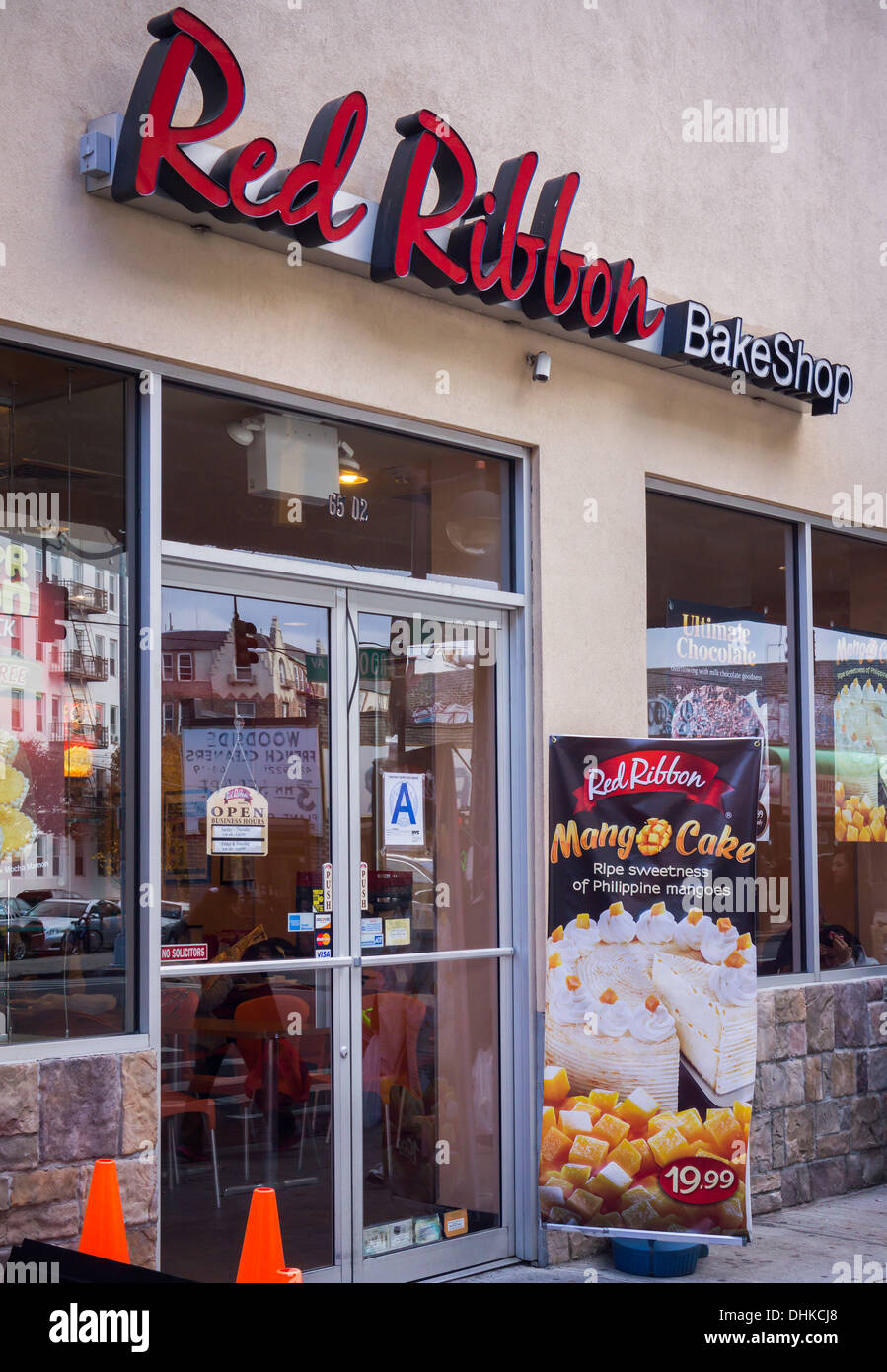 Red Ribbon Bake Shop on Roosevelt Avenue in Queens in New York in the