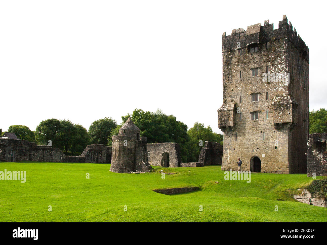 Aughnanure Castle - Norman Tower House Oughterard Galway Ireland Stock Photo