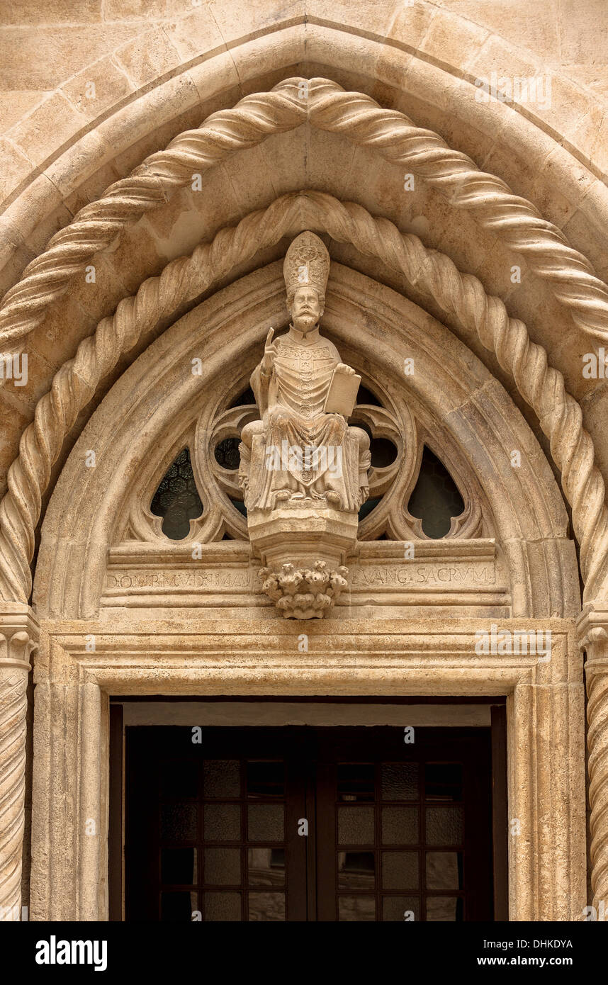 St Mark Cathedral in Korcula, Croatia Stock Photo