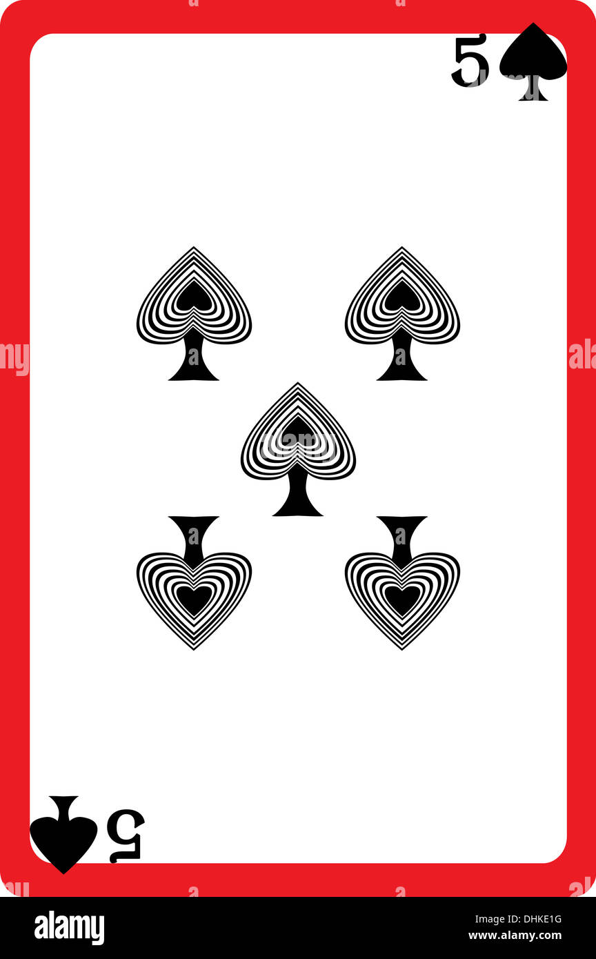 five of spades Stock Photo Alamy