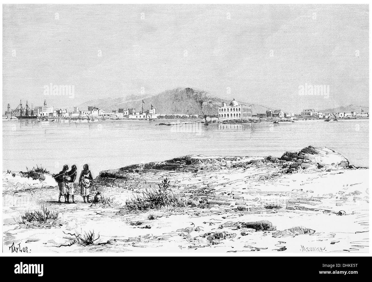 1888 General view of Massawah Eritrea Stock Photo