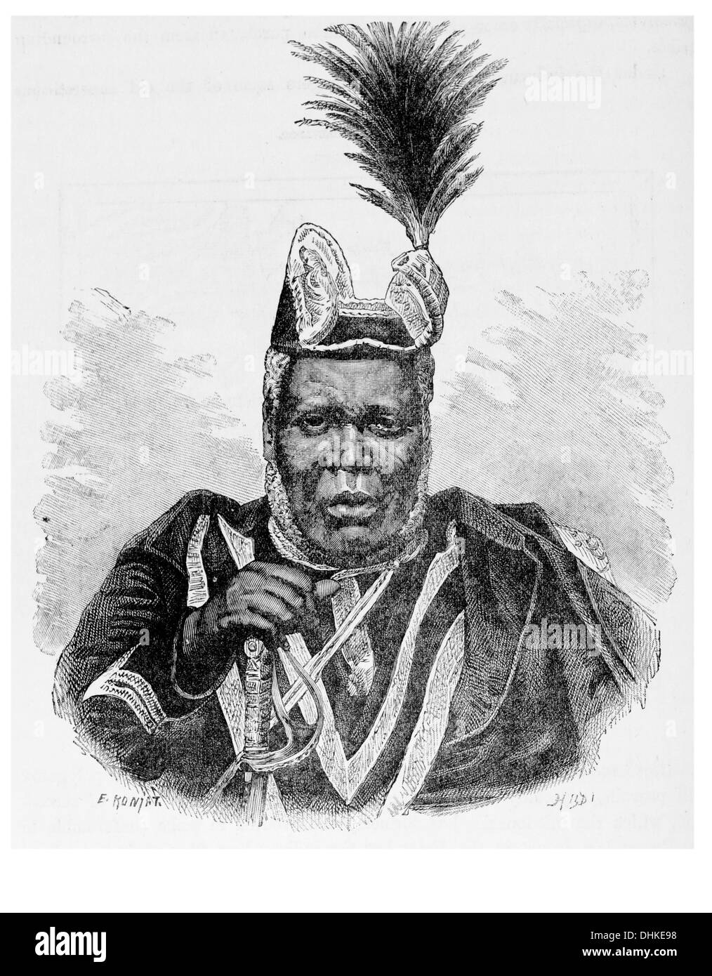 1888 The King of Congo Stock Photo