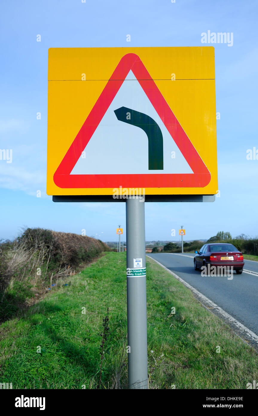 British Road Signs In England,UK. Stock Photo