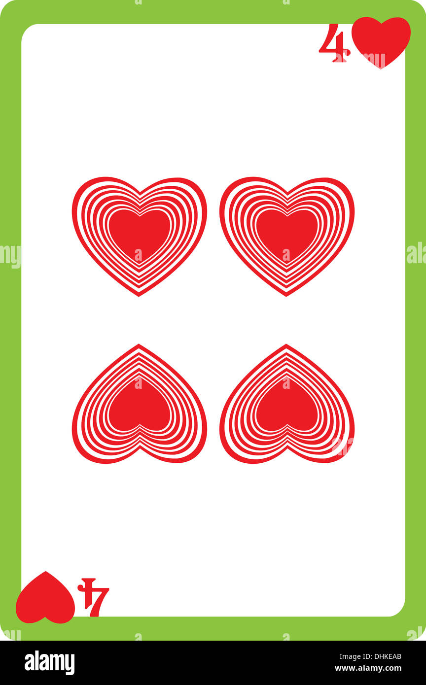 four of hearts Stock Photo Alamy