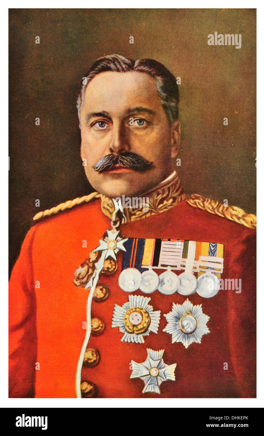 Field Marshal Douglas Haig, 1st Earl Haig of Bemersyde, KT, GCB, OM, GCVO, KCIE, ADC Stock Photo