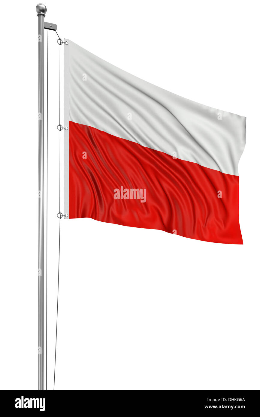 3D Polish flag Stock Photo - Alamy