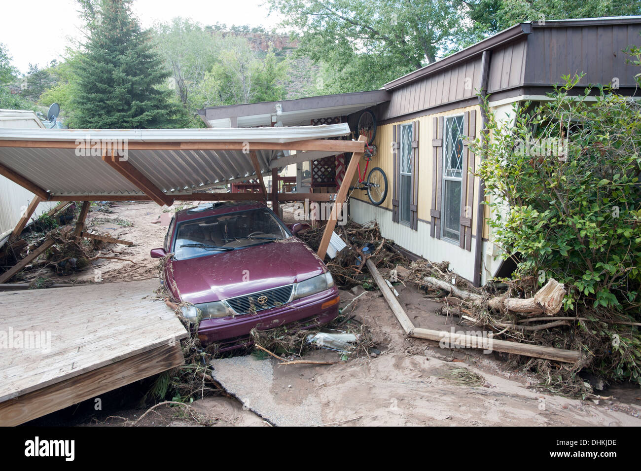 Lyons, CO Flood Stock Photo