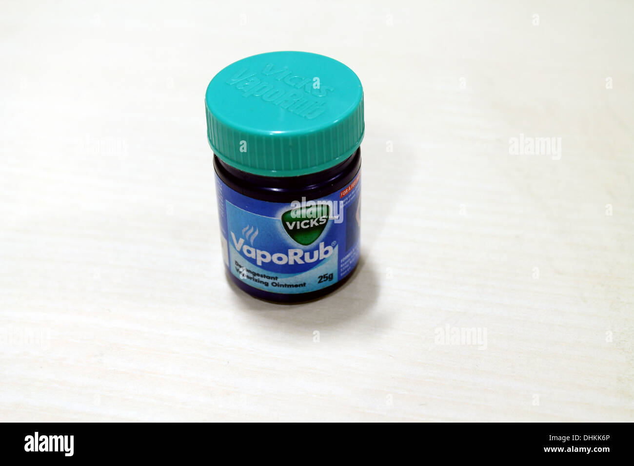 Vicks Vaporub, a balm for cough, cold, headache etc Stock Photo