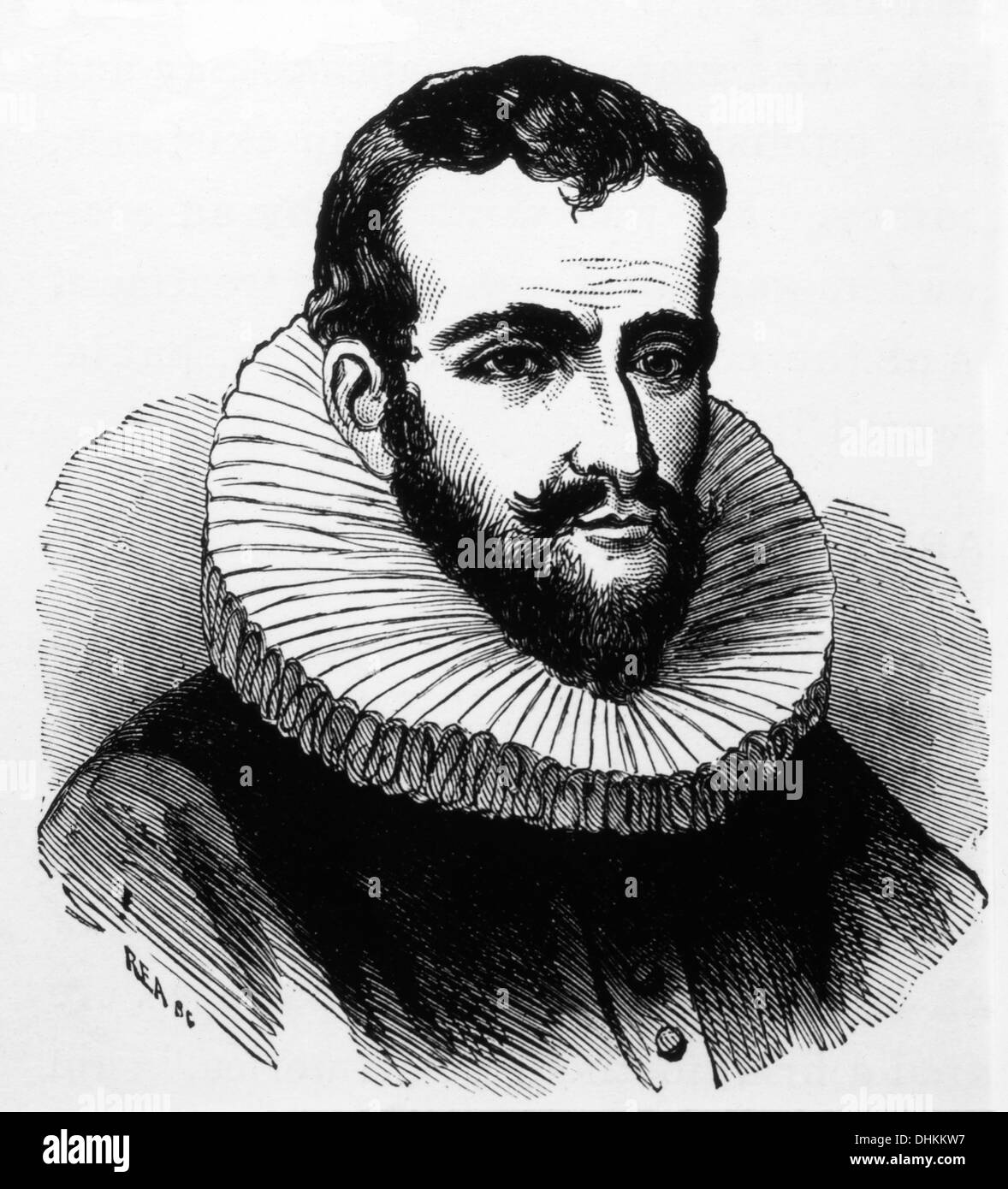 Henry Hudson, English Sea Explorer and Navigator in the Early 17th Century, Portrait Stock Photo