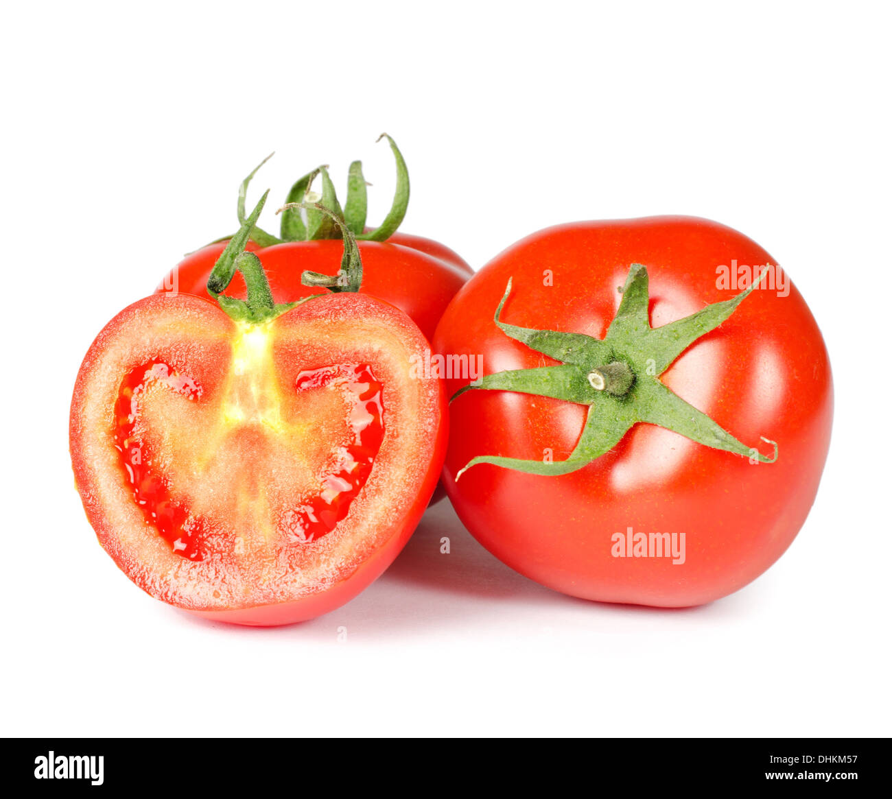 Red tomato isolated on white background Stock Photo - Alamy
