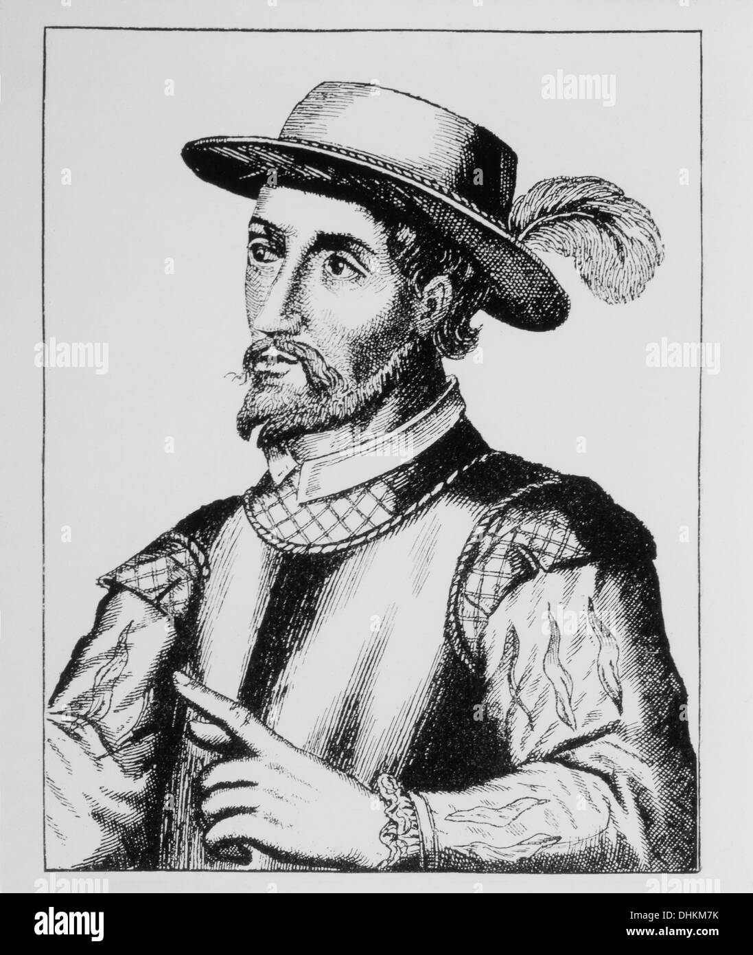 Juan Ponce de Leon (1474-1521), Spanish Explorer, Discover of Florida, Portrait Stock Photo