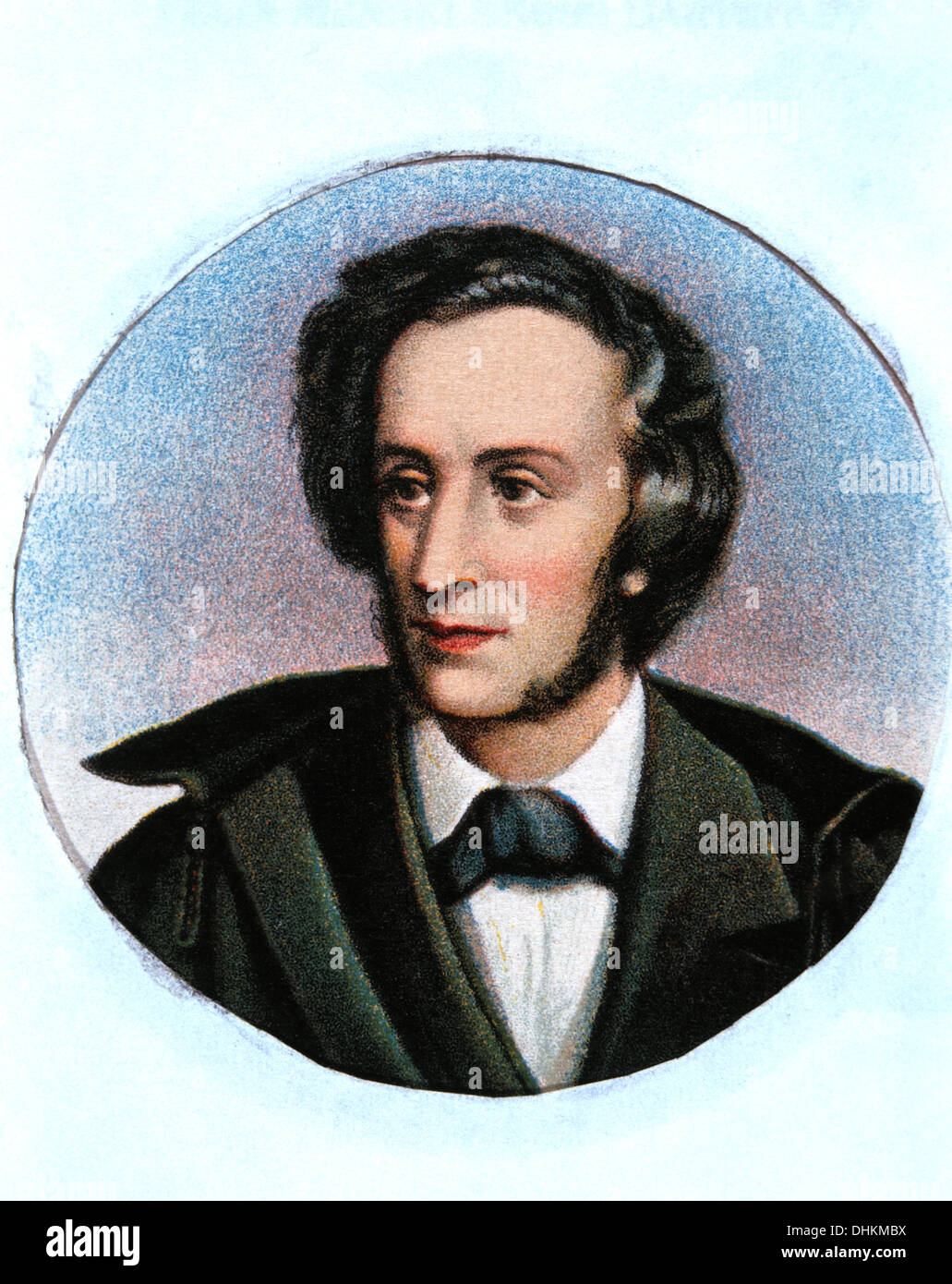 Felix Mendelssohn (1809-1847), German Composer, Portrait Stock Photo
