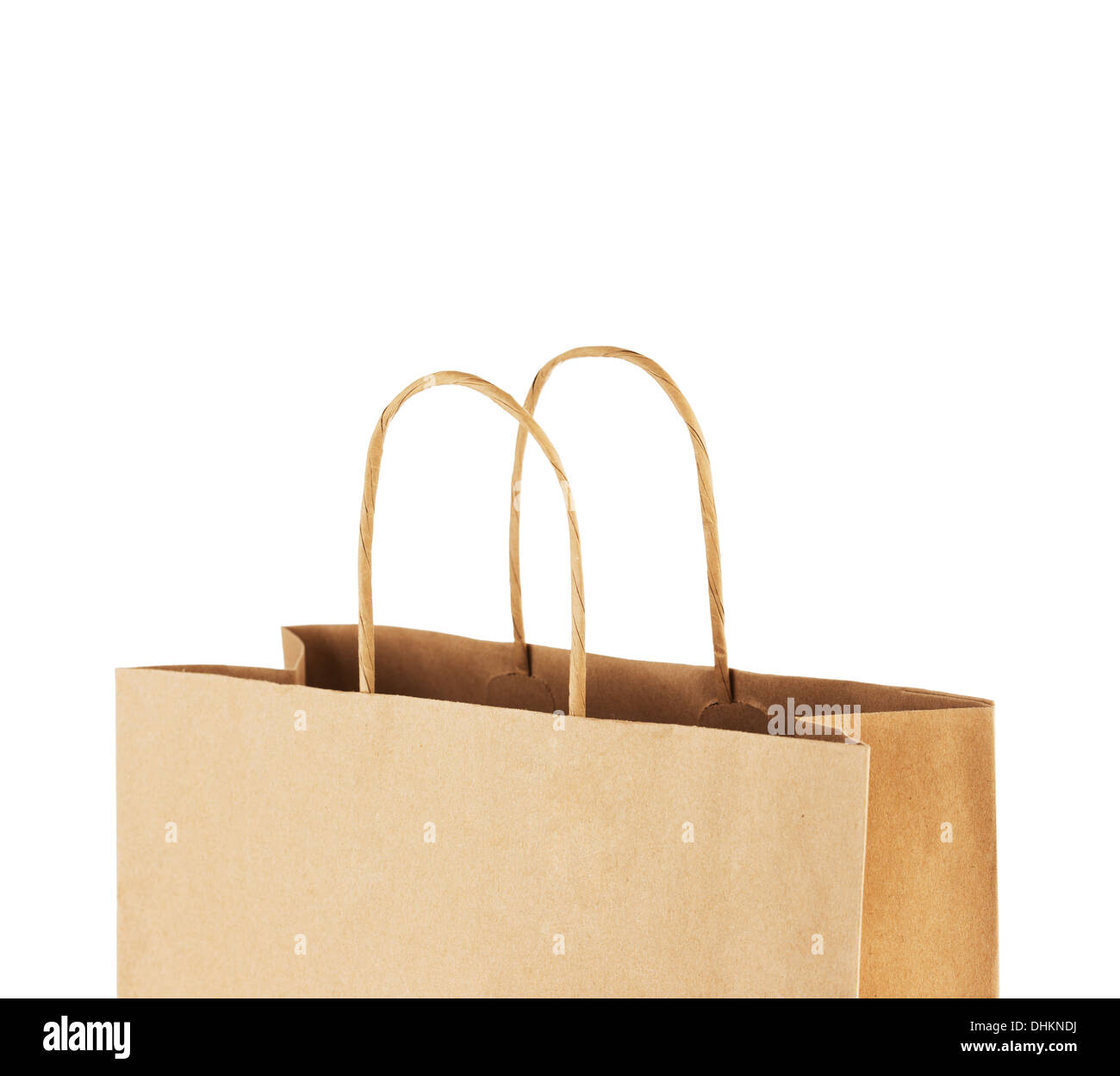 Paper shopping bag isolated on white background Stock Photo - Alamy