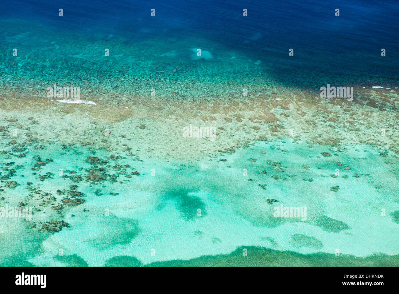 Aerial view of Roatan's coral reef Stock Photo - Alamy