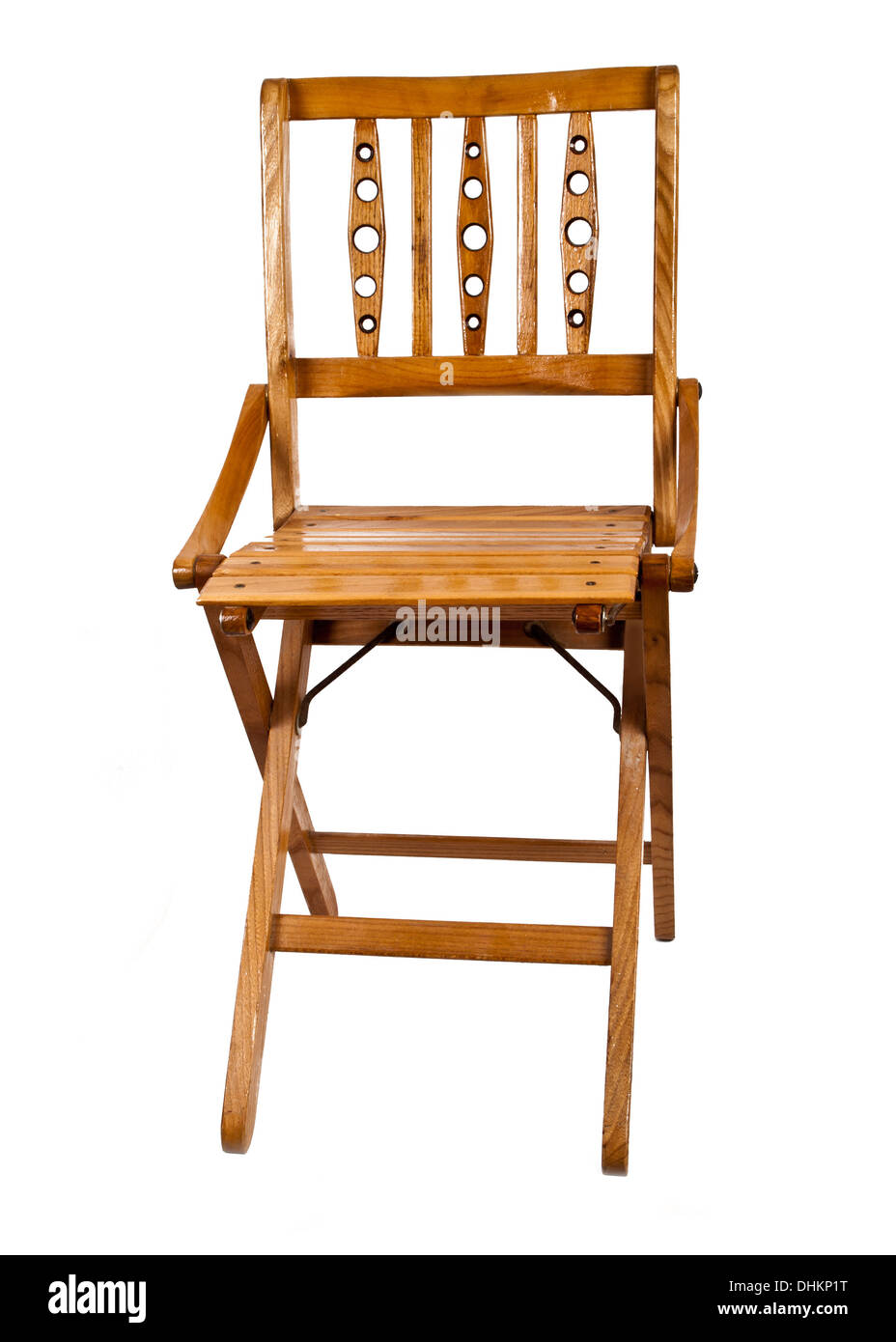 wooden chair isolated on white background Stock Photo - Alamy