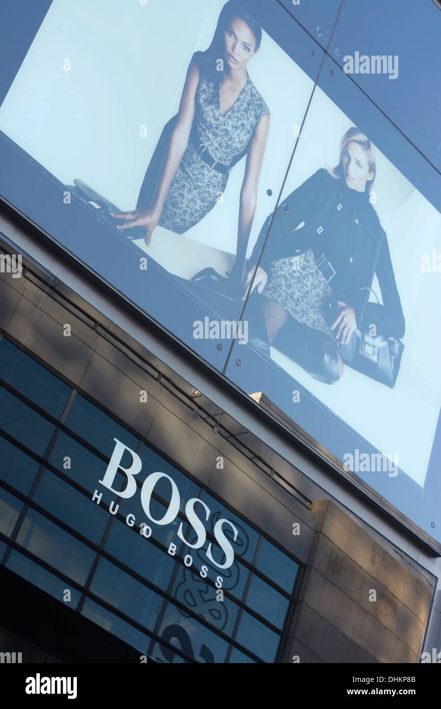 Hugo Boss store in New Cathedral Street, Manchester Stock Photo - Alamy