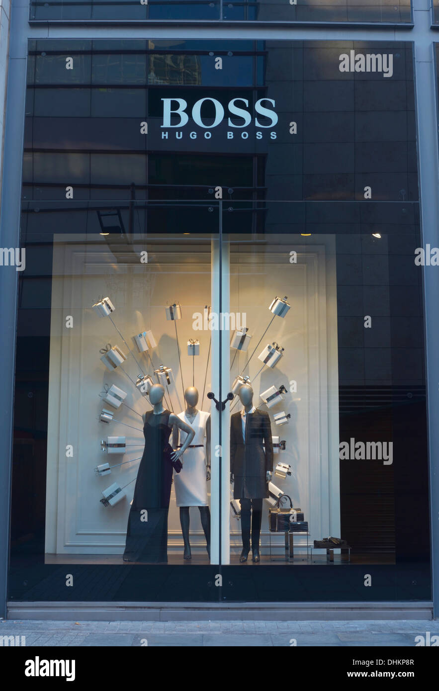 Hugo Boss store in New Cathedral Street, Manchester Stock Photo - Alamy